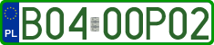 License plates of Poland, Professional plates