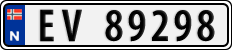 License plate of Norway, Cars