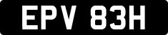 License plate of the United Kingdom, 1963 year system