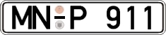 German license plate, Regular plates