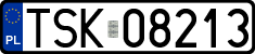License plates of Poland, Regular car plates