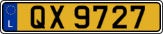 License plate of Luxembourg, 2003 year system