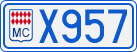License plate of Monaco, Cars