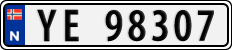 License plate of Norway, Cars