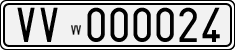 License plate of Italy, Cars (1927 year series)