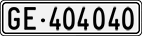 License plate of Switzerland, Cars