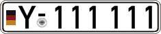 German license plate, Military
