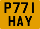 License plate of the United Kingdom, 1983 year system