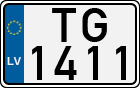 License plate of Latvia, Motorcycles