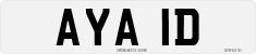 License plate of the United Kingdom, 1963 year system