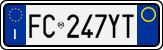 License plate of Italy, Cars (1994 year series)