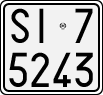 License plate of Italy, Motorcycles (1927 year series)