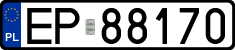 License plates of Poland, Regular car plates
