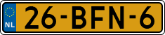 License plate of the Netherlands, Heavy Commercial Vehicles (1994 system)