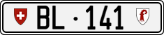 License plate of Switzerland, Cars