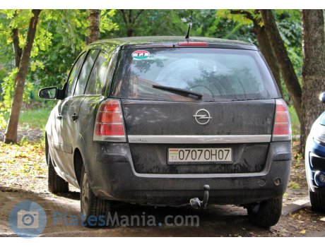 0707OH07, Opel Zafira
