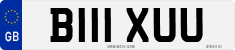 License plate of the United Kingdom, 1983 year system