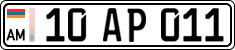 License plate of Armenia, Private owners