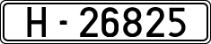 License plates of Spain, 1900 year series