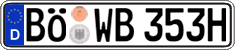 German license plate, Plates for oldtimers (type 
