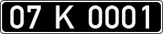 License plate of Turkey, Government and public administrations