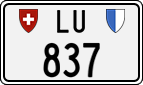 License plate of Switzerland, Cars