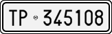 License plate of Italy, Cars (1927 year series)