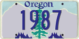 Oregon, Vanity Plates