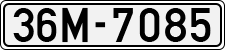 License plate of Vietnam, Cars