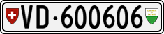 License plate of Switzerland, Cars
