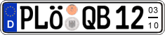German license plate, Seasonal plates