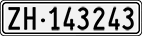 License plate of Switzerland, Cars