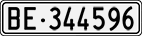 License plate of Switzerland, Cars
