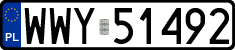 License plates of Poland, Regular car plates