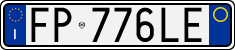 License plate of Italy, Cars (1994 year series)