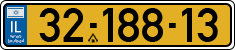 License plate of Israel, Regular plates