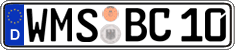 German license plate, Regular plates