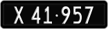 License plate of Denmark, 1958/1966-1976 - system