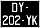 French license plate, SIV (oldtimers)