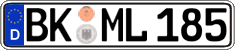 German license plate, Regular plates