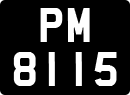 License plate of the United Kingdom, 1903 year system