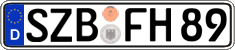 German license plate, Regular plates