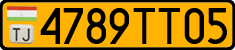 License plate of Tajikistan, Public transport (2009)