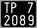 License plate of Italy, Cars (1927 year series)