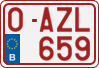 License plate of Belgium, Regular plates (2010)