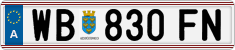 License plate of Austria, Regular plates