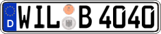 German license plate, Regular plates