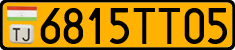 License plate of Tajikistan, Public transport (2009)