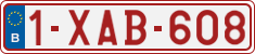 License plate of Belgium, Regular plates (2010)
