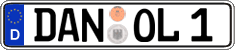 German license plate, Regular plates